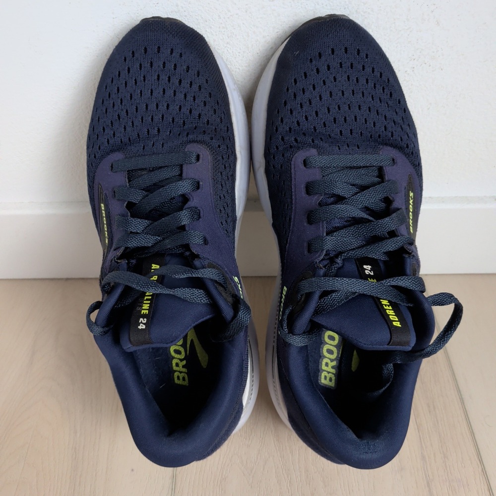 Brooks Adrenaline GTS 24 Men 9 Wide Navy Blue Running Shoes Sneakers 1104372E423 - Picture 8 of 10